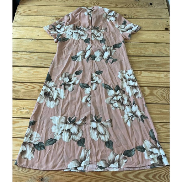 NWT Pink + Sophie Floral Dress Size Small Women’s Mauve Mock Neck MSRP $46.50 - Picture 2 of 7